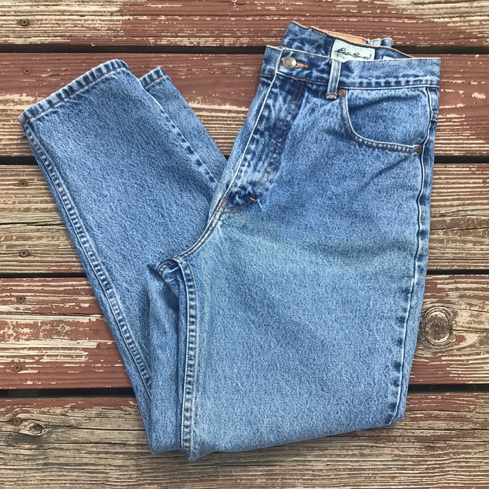 Eddie Bauer Vintage Mom Jeans High Rise Light Wash